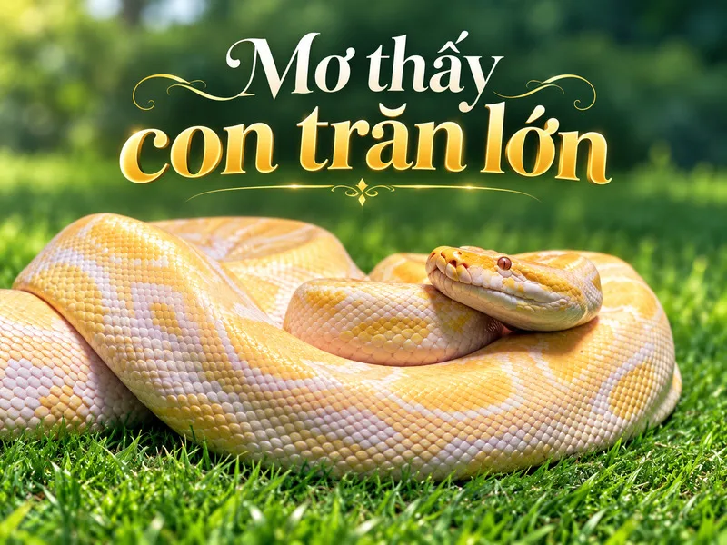 Mơ thấy con trăn lớn gợi nhiều liên tưởng trong quan niệm dân gian.